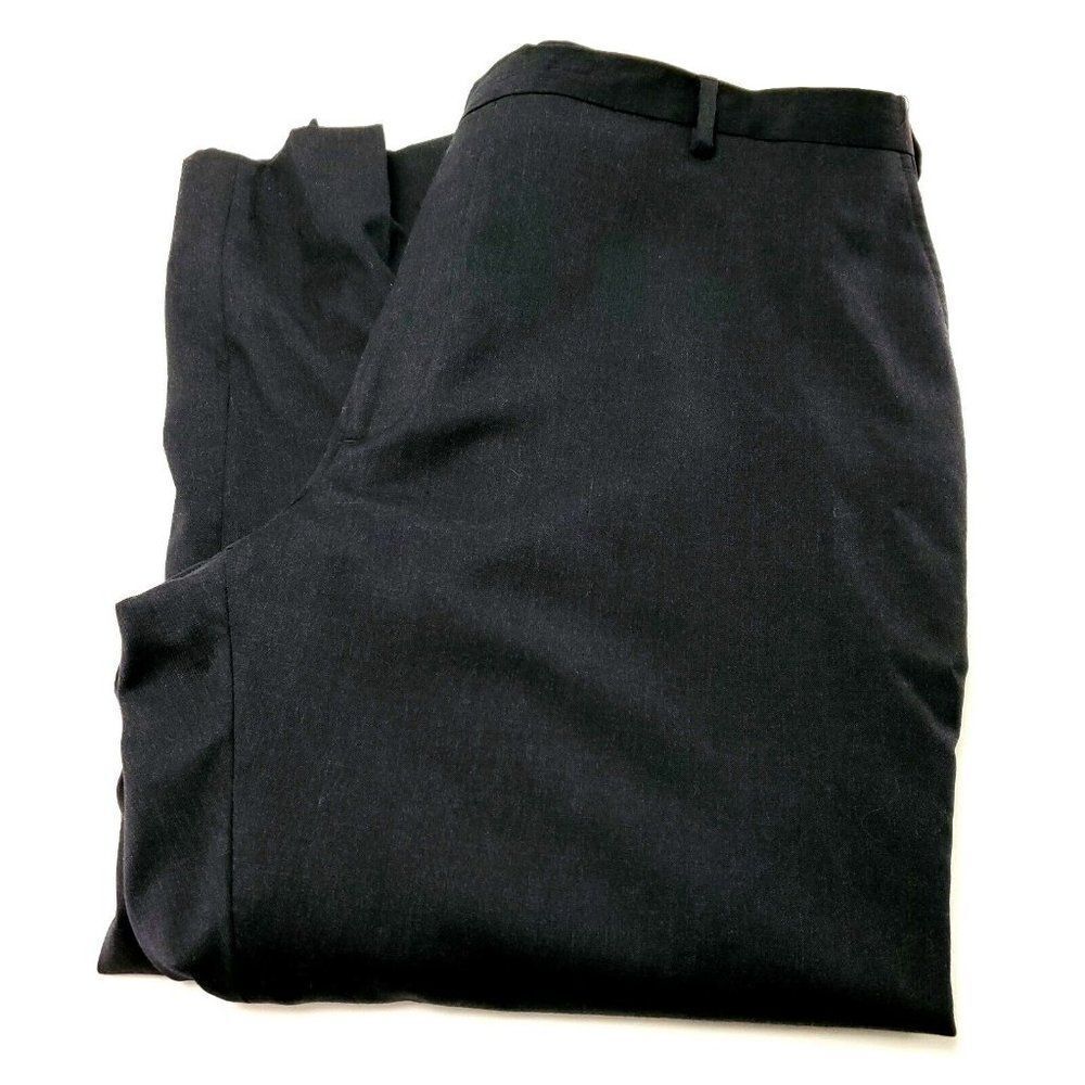 Pronto Uomo Platinum Wool Dress Pants 43/28 Gray Flat Font High Rise